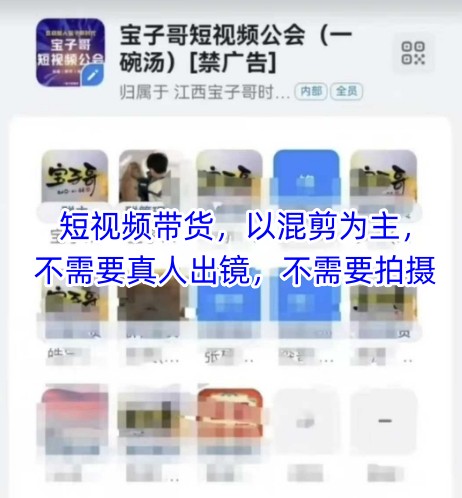 宝子哥头部团队短视频带货，以混剪为主，不需要真人出镜，不需要拍摄【更新6月】-KAI的视界