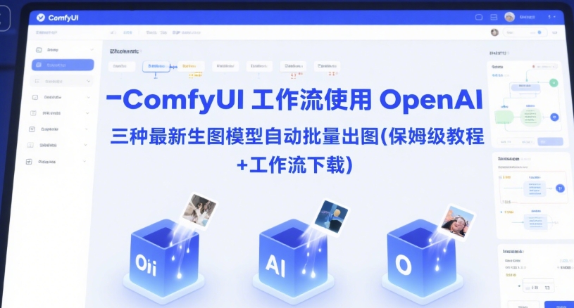 ComfyUI 工作流使用 OpenAI 三种最新生图模型自动批量出图(保姆级教程+工作流下载)-KAI的视界