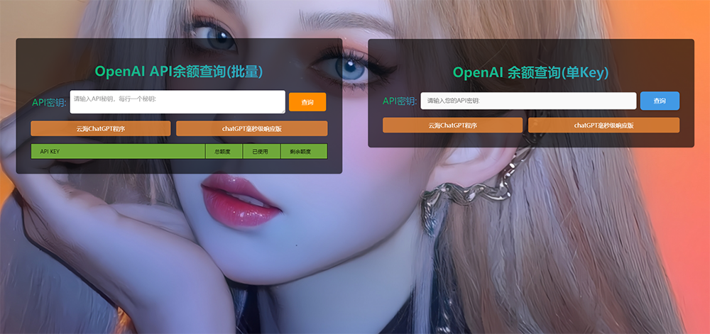ChatGPT在线查询余额小工具源码-KAI的视界