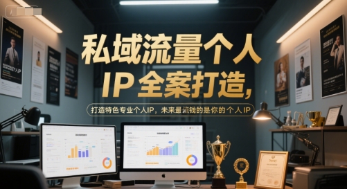 私域流量个人IP全案打造，打造特色专业个人IP，未来最值钱的是你的个人IP-KAI的视界