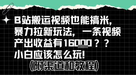 b站掘金计划？搬运视频也能挣拉新的收益，小白应该怎么玩！-KAI的视界