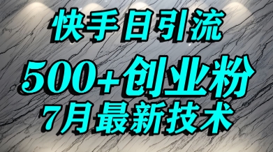 创业粉怎么打？快手精准引流创业粉，宝妈群体日进500+精准流量-KAI的视界