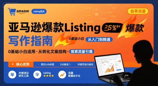 亚马逊爆款Listing写作方法，亚马逊0基础小白也能写爆款自带流量的Listing-KAI的视界