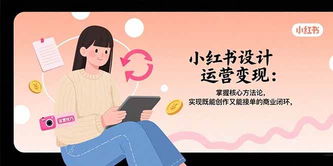 （15636期）小红书设计运营变现：掌握核心方法论，实现既能创作又能接单的商业闭环-KAI的视界