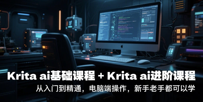 krita ai基础课程+Krita ai进阶课程，从入门到精通，电脑端操作，新手老手都可以学-KAI的视界