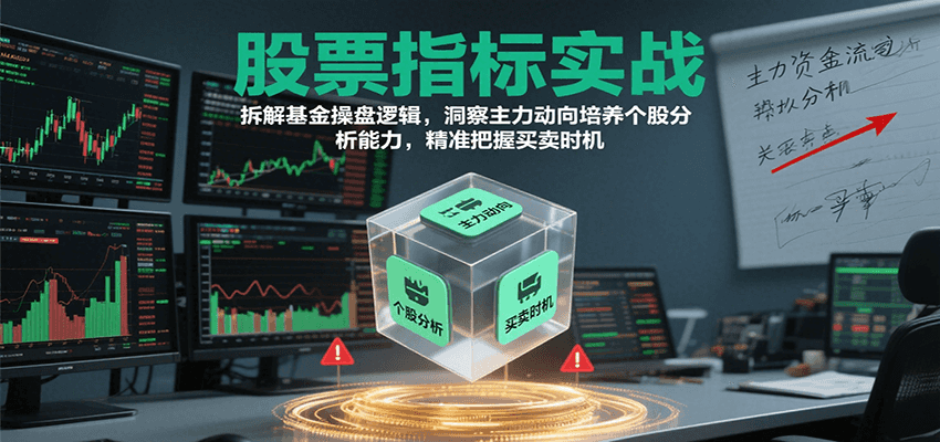 股票指标实战，拆解基金操盘逻辑，洞察主力动向培养个股分析能力，精准把握买卖时机-KAI的视界