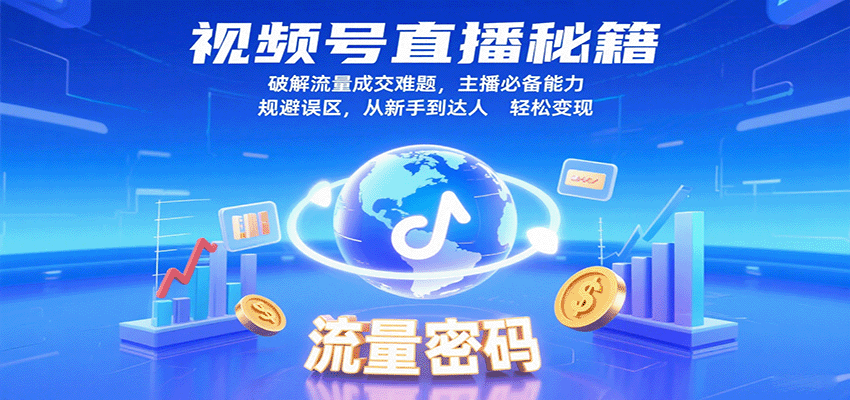 视频号直播秘籍，破解流量成交难题，主播必备能力，规避误区，从新手到达人轻松变现-KAI的视界