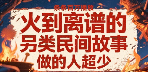 火到离谱的另类民间故事，条条百W播放，做的人超少-KAI的视界