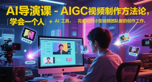 AI导演课-AIGC视频制作方法论，学会一个人+AI工具，完成如同小型视频团队般的创作工作，实现导演梦-KAI的视界