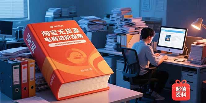 （15317期）淘宝无货源电商进阶指南，包含新人课、进阶课，配套资料，蓝海选品等-KAI的视界