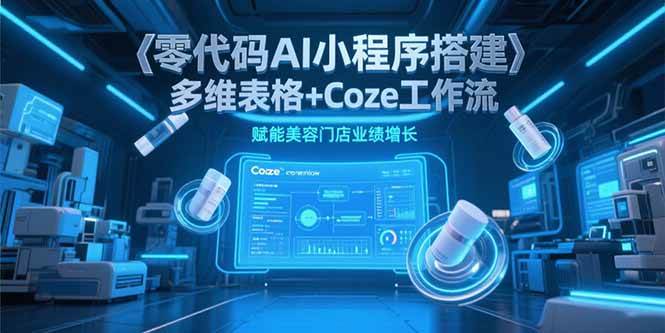 （15239期）零代码AI小程序搭建，多维表格+Coze工作流，赋能美容门店业绩增长-KAI的视界