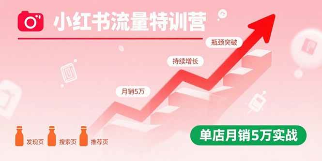 （15936期）小红书流量特训营：突破流量瓶颈，实现店铺持续增长，单店月销5万实战-KAI的视界