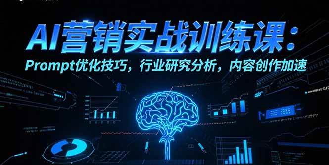 （15465期）AI营销实战训练课：Prompt优化技巧，行业研究分析，内容创作加速-KAI的视界