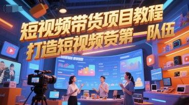 短视频带货项目教程，打造短视频带货第一队伍-KAI的视界