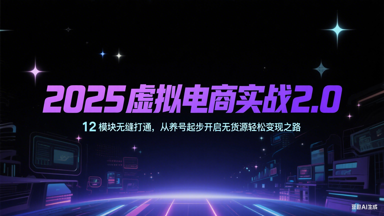 2025虚拟电商实战2.0，12模块无缝打通，从养号起步开启无货源轻松变现之路-KAI的视界