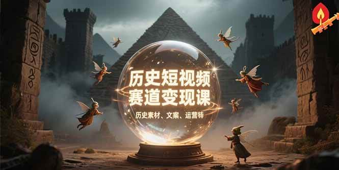 图片[1]-（15386期）历史短视频赛道变现课，百集素材库应用，文案剪辑技巧，账号运营全案-KAI的视界