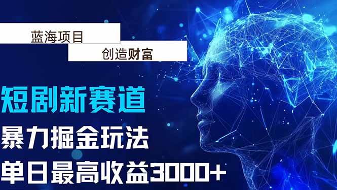 （15438期）抖音新赛道，暴力掘金玩法，单日收益最高3000+-KAI的视界