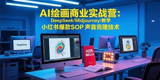 （15460期）AI绘画商业实战营：DeepSeek/Midjourney/教学 小红书爆款SOP 声音克隆技术-KAI的视界