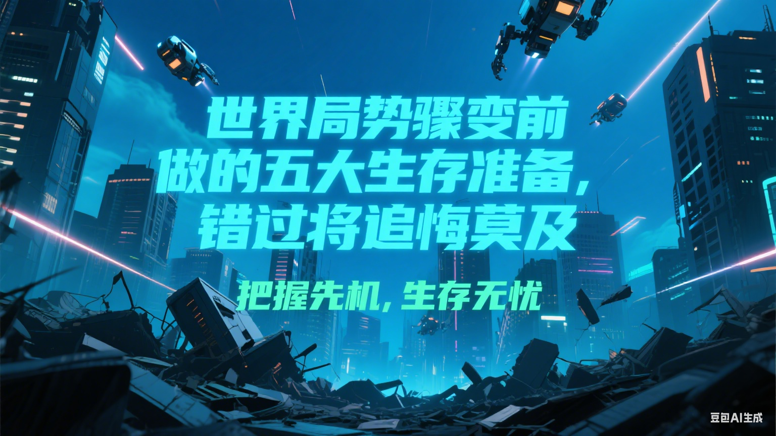 付费文章《世界局势骤变前必做的五大生存准备，错过将追悔莫及》-KAI的视界
