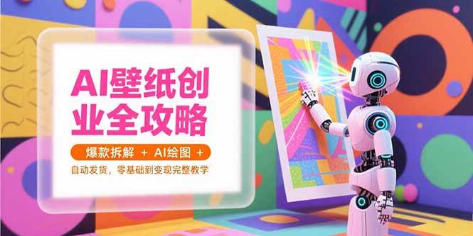 （15312期）AI壁纸创业全攻略，爆款拆解+AI绘图+自动发货，零基础到变现完整教学-KAI的视界