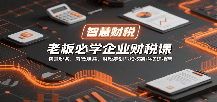 老板必学企业财税课：智慧税务、风险规避、财税筹划与股权架构搭建指南-KAI的视界