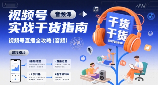 视频号实战干货指南，视频号直播全攻略（音频）-KAI的视界