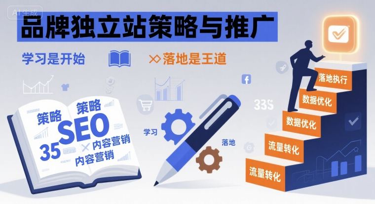 品牌独立站策略与推广，学习是开始，落地是王道-KAI的视界