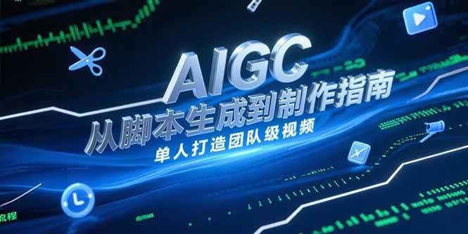 （15170期）AIGC视频制作指南，从脚本生成到剪辑全流程，单人打造团队级视频-KAI的视界