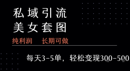 私域卖套图每天3-5单 每单利润99-2张+-KAI的视界