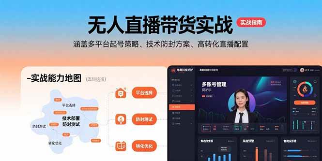 （15622期）无人直播带货实战，涵盖多平台起号策略、技术防封方案、高转化直播配置-KAI的视界
