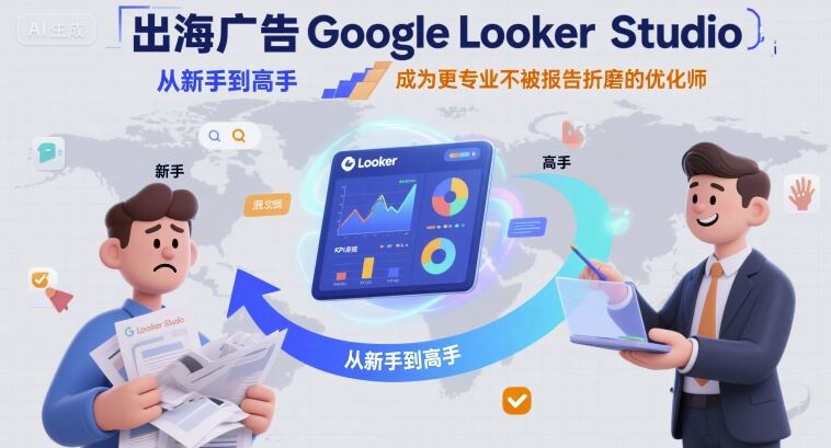 出海广告Google Looker Studio从新手到高手，成为更专业不被报告折磨的优化师-KAI的视界