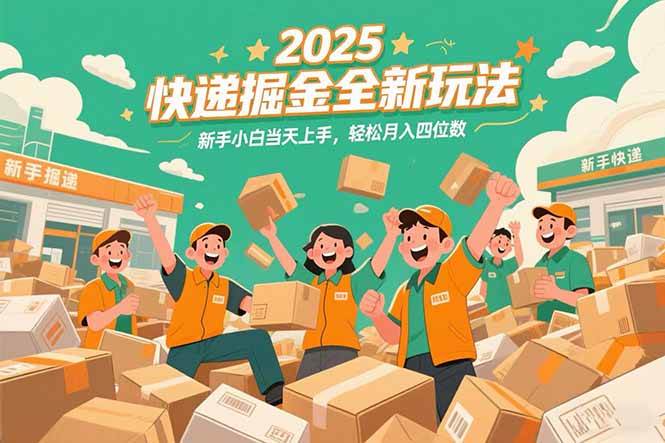 （15244期）2025快递掘金全新玩法，新手小白当天上手，轻松月入四位数！-KAI的视界