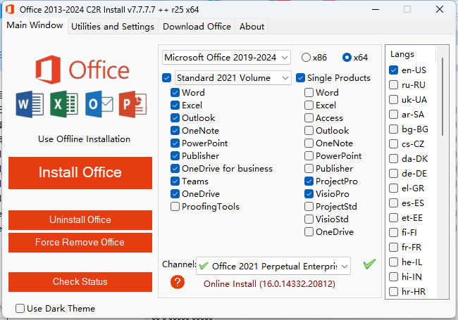 Office 2013-2024 C2R Install-KAI的视界