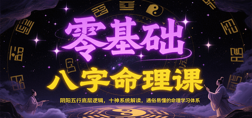 零基础八字命理课：阴阳五行底层逻辑，十神系统解读，通俗易懂的命理学习体系-KAI的视界