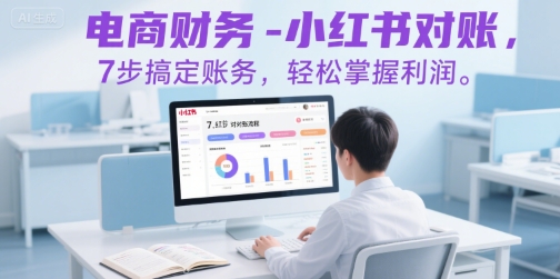 电商财务-小红书对账，7步搞定账务，轻松掌握利润-KAI的视界