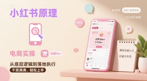 小红书原理以及详细实操流程，小红书电商教程-KAI的视界