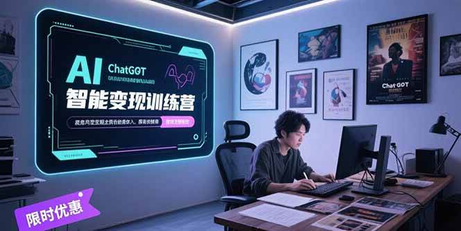 （15389期）AI智能变现训练营，ChatGPT写作变现，电影解说制作，图文带货方法论-KAI的视界