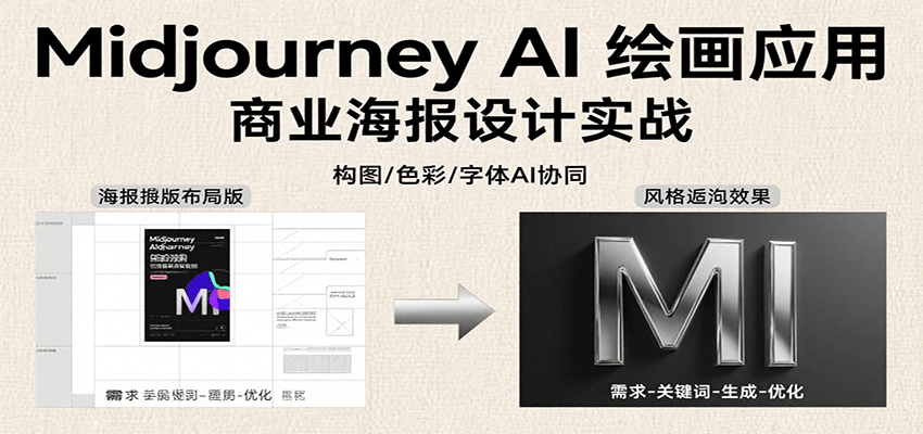 Midjourney AI绘画应用，关键词指令解析、漫画头像制作、海报设计、3D人物生成等-KAI的视界
