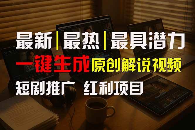 图片[1]-（15658期）短剧推广新思路，AI一键生成原创解说视频，10分钟产出100条，30天赚了5.5w-KAI的视界