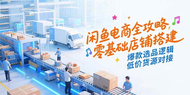 （15325期）闲鱼电商全攻略，零基础店铺搭建，爆款选品逻辑，低价货源对接-KAI的视界
