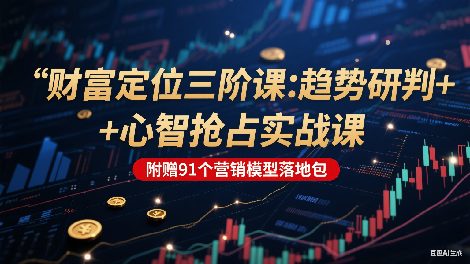 财富定位三阶：趋势研判 + 心智抢占实战课，附赠91个营销模型落地包-KAI的视界