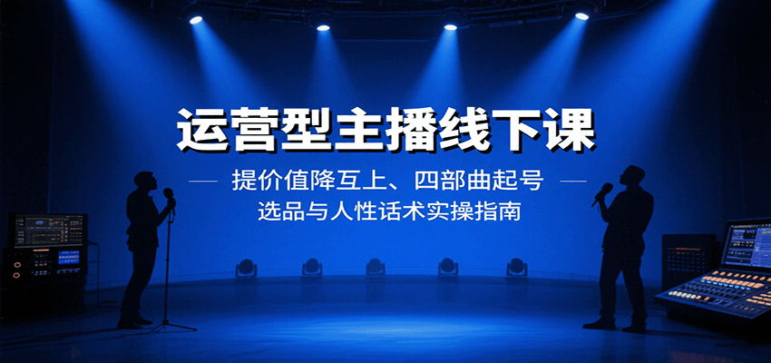 运营型主播线下课：提价值降互上、四部曲起号、选品与人性话术实操指南-KAI的视界