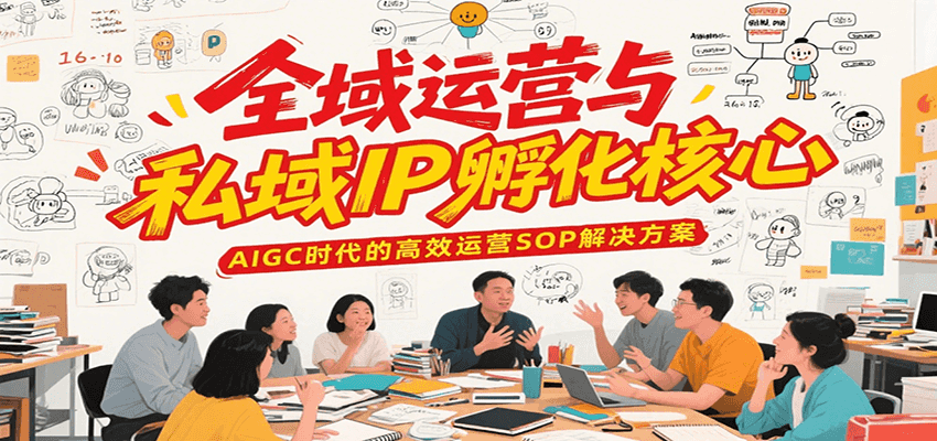 全域运营与私域IP孵化核心，AIGC时代的高效运营SOP解决方案-KAI的视界