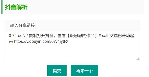抖音无水印视频解析 html源码-KAI的视界