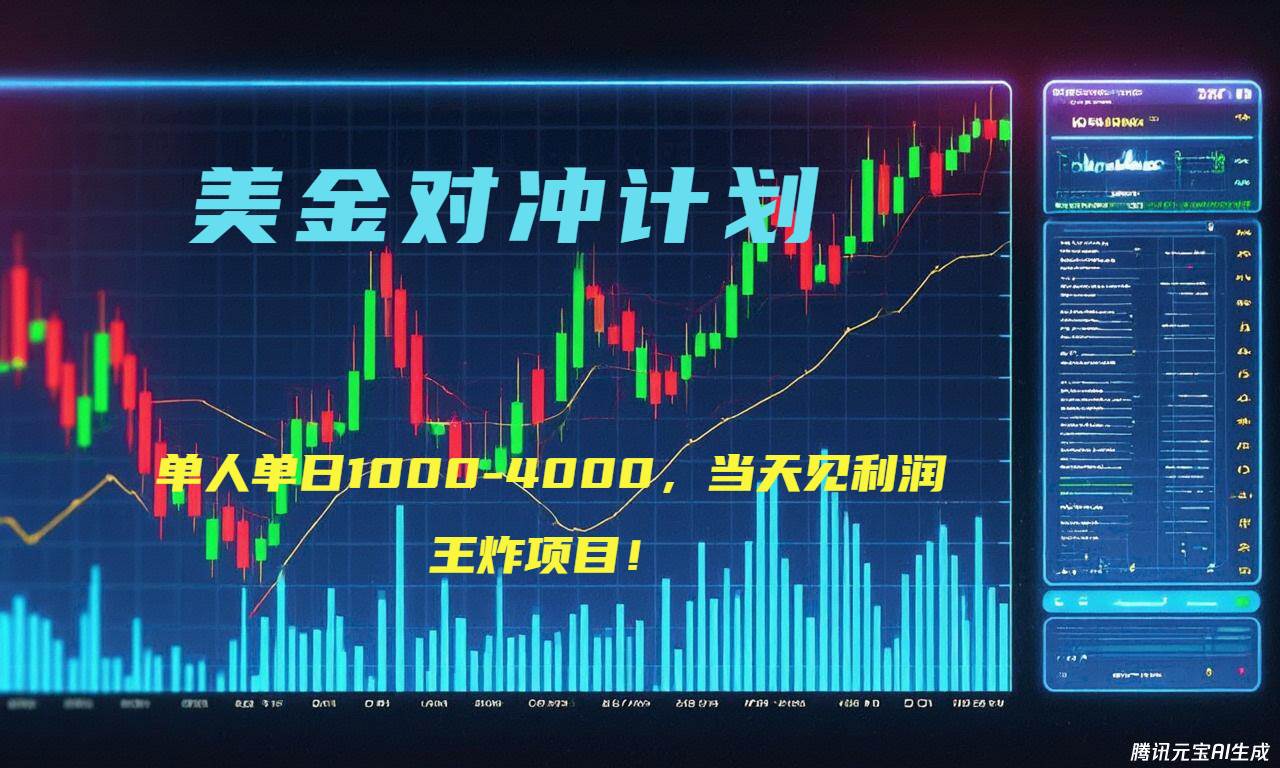 （15333期）2025年最暴力项目“美金先登计划”最新最强对冲战法，每日实际收益1K-4K-KAI的视界