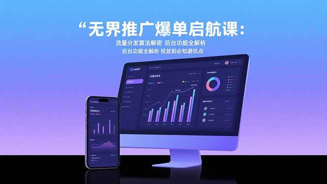 （15567期）无界推广爆单启航课：流量分发算法解密 后台功能全解析 投放前必知避坑点-KAI的视界