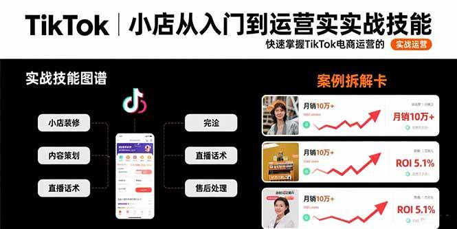 （15629期）TikTok小店从入门到运营实战技能：快速掌握TikTok电商运营的完整方法论-KAI的视界