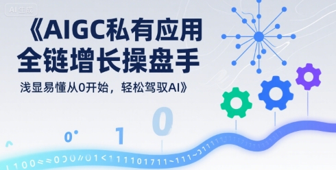 AIGC私有化应用全链增长操盘手，浅显易懂从0开始，轻松驾驭AI-KAI的视界