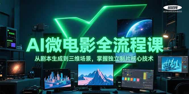 AI微电影全流程课，从剧本生成到三维场景，掌握独立制片核心技术-KAI的视界