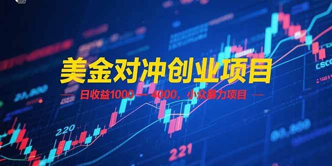 （15187期）美金对冲创业项目，日收益 1000 – 4000，小众暴力项目-KAI的视界